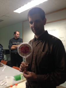 James wins a lollipop